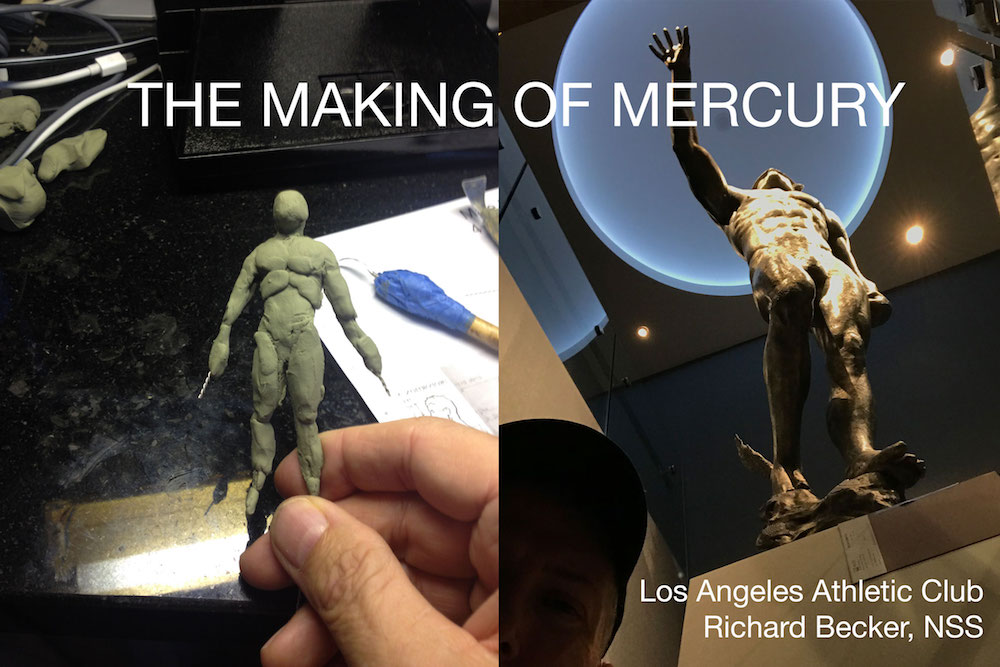 The Making of Mercury sculpture