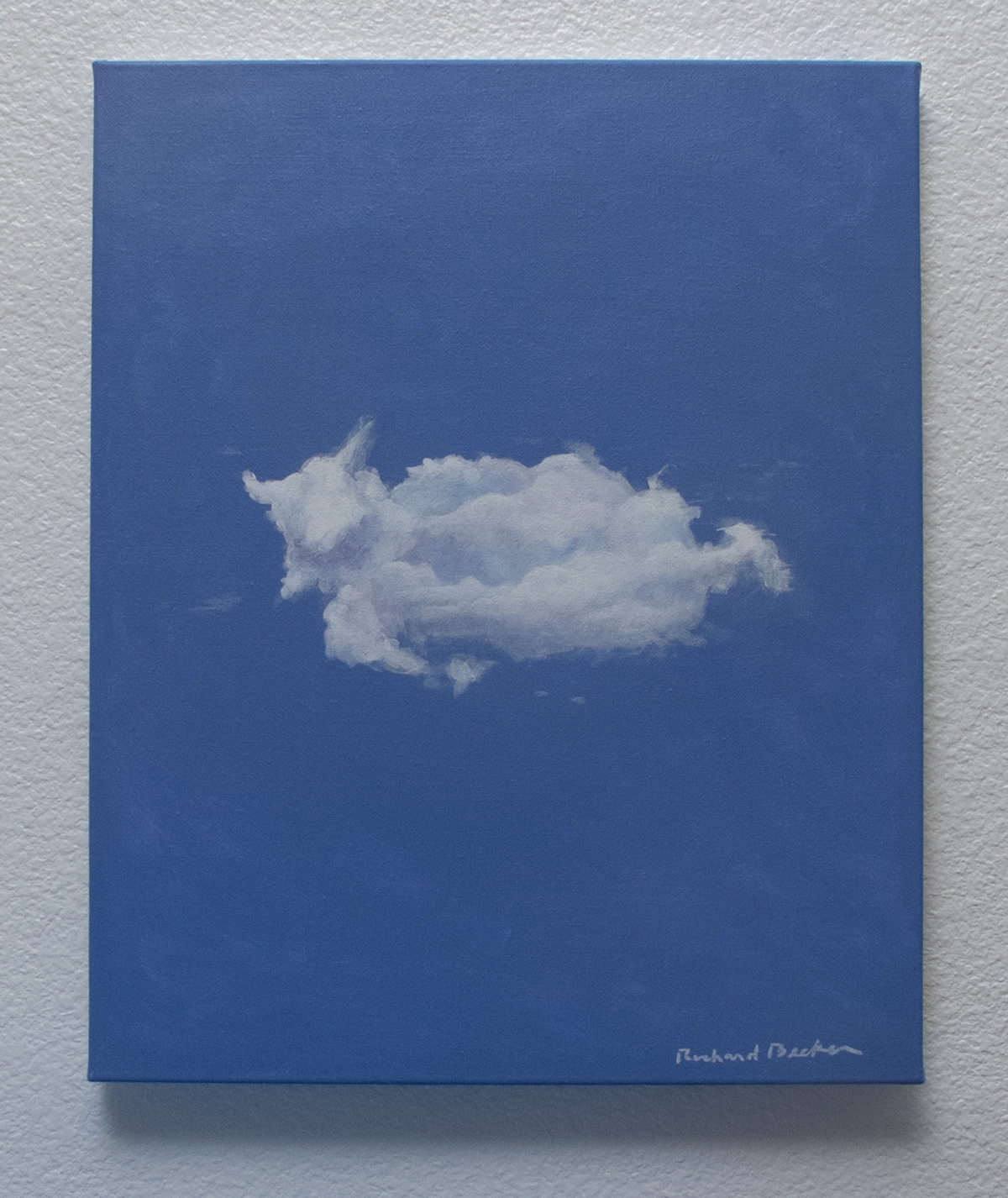 Reclining bull cloud series painting 