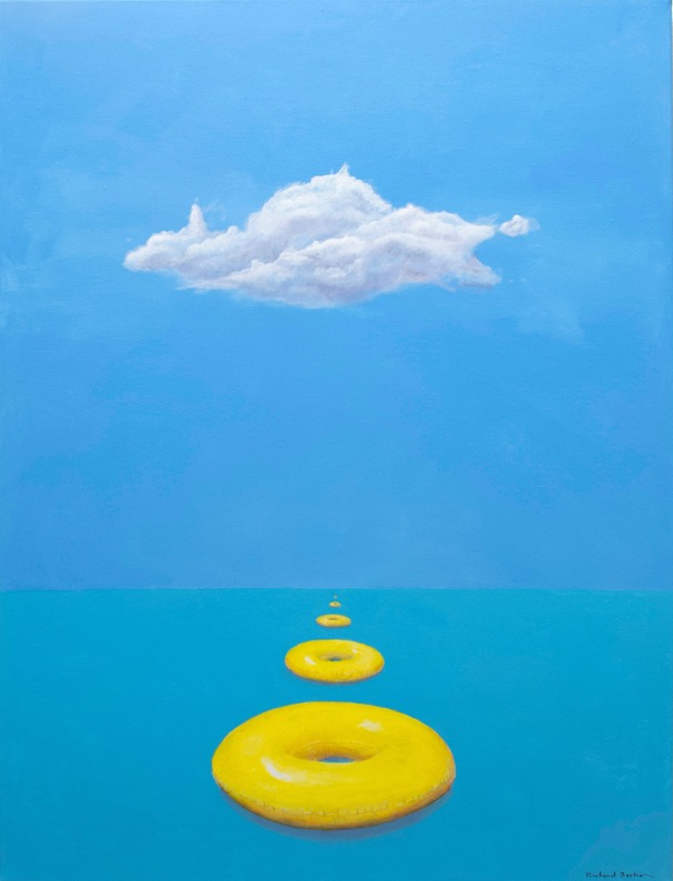 cloud with floats painting Richard becker