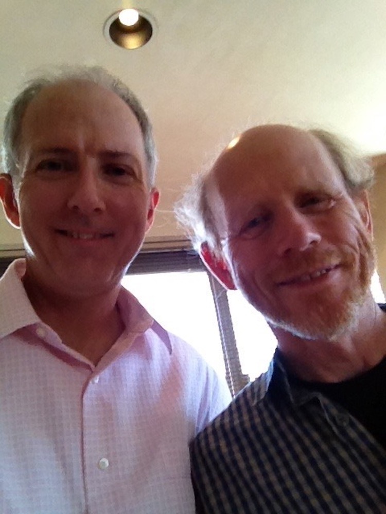 Richard meeting with Ron Howard at his Imagine Entertainment office, Beverly Hills, CA