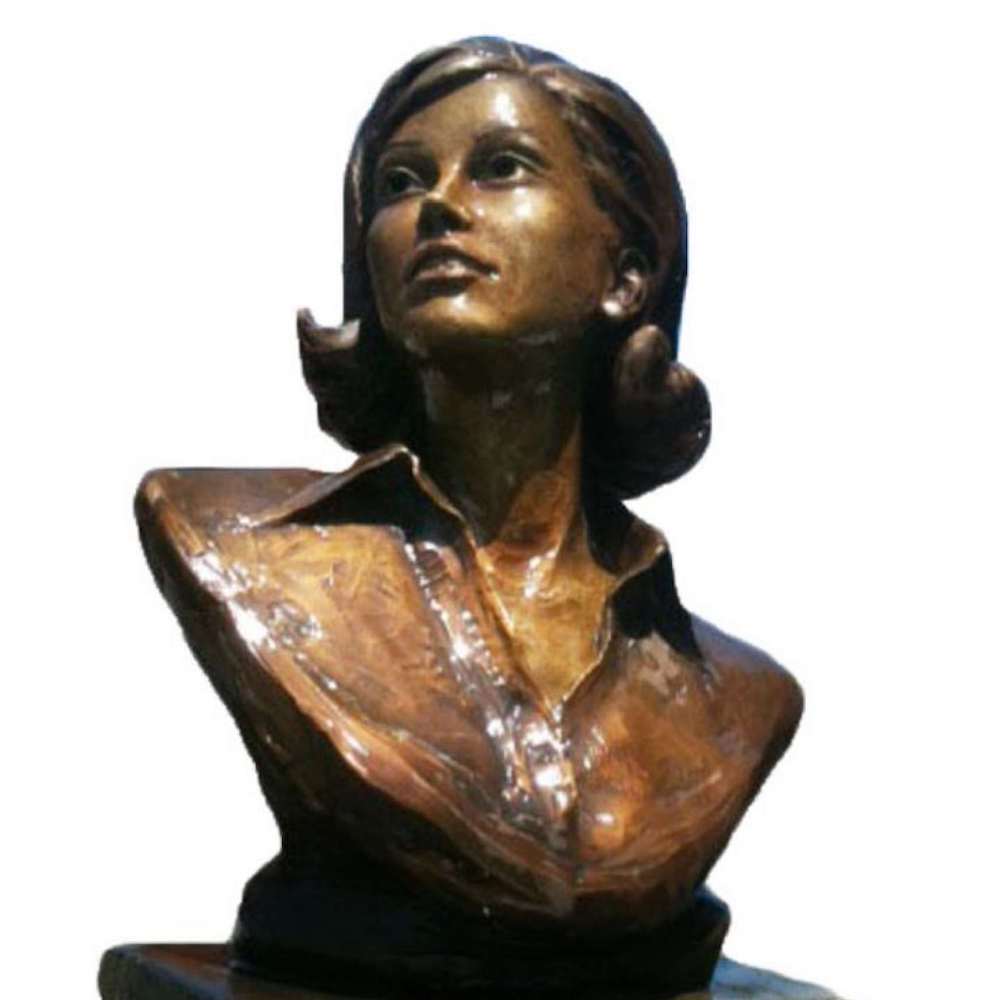 Bronze bust of Mary Tyler Moore commissioned by the Emmys 