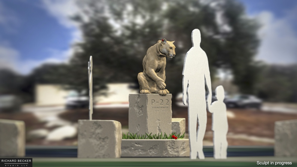 P-22 Mountain Lion Concept Summary depicting installation with visitors render