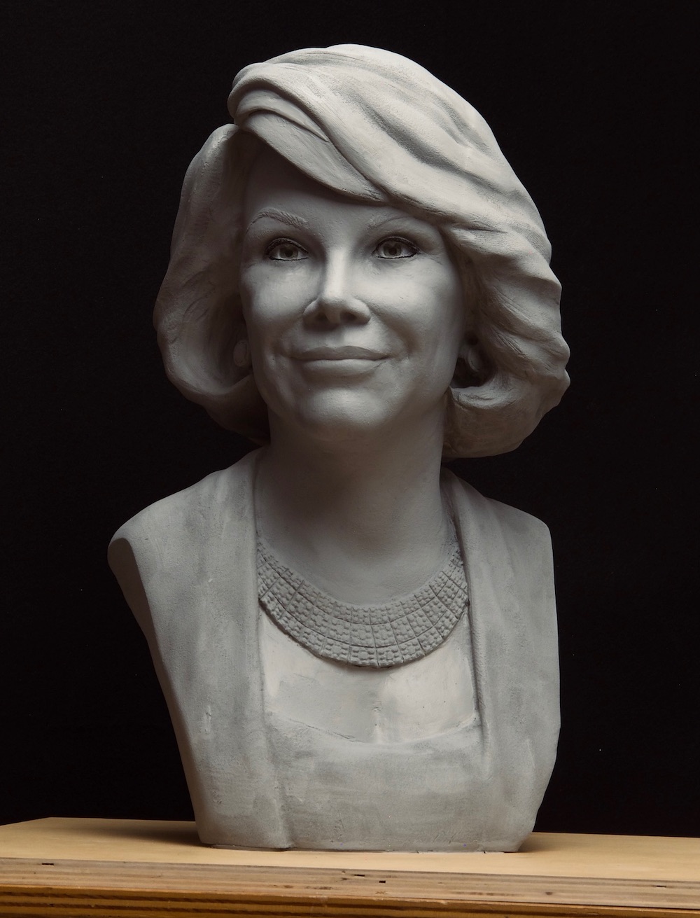 Joam Rivers clay for bronze Bust for Television Academy