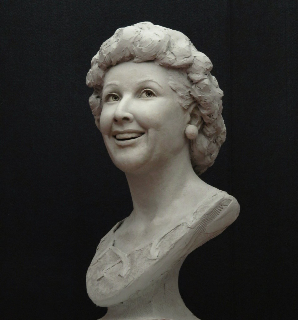 Vivian Vance Bust sculpt in clay