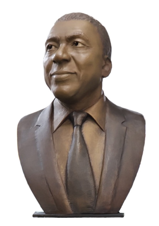 Bob Johnson Bronze Bust by Richard Becker for Emmys HoF