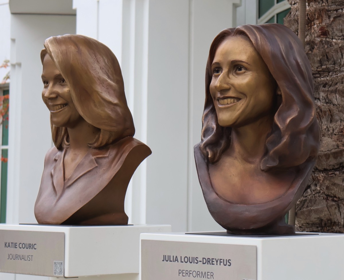 Julia Louis-Dreyfus  and Katie Couric